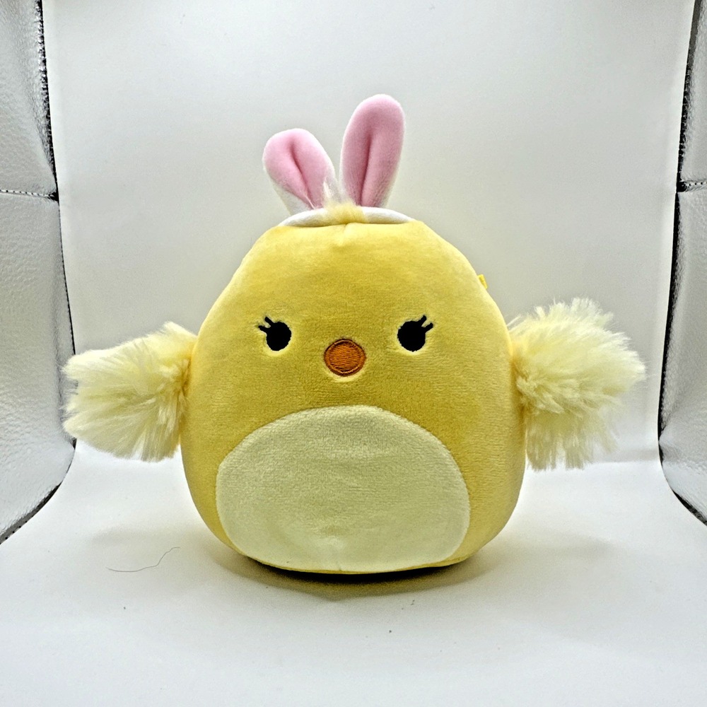 2021 Easter Squishmallow 5 inch‎ Aimee The Chick with bunny ears